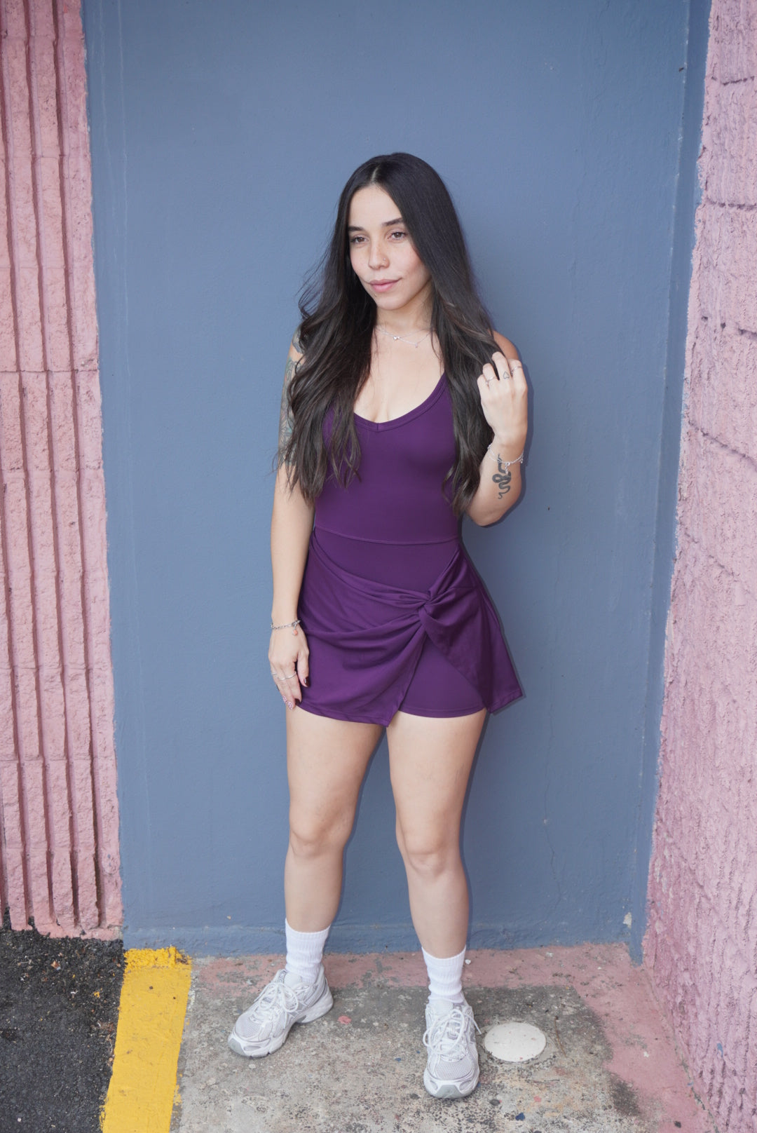 Violet skort romper