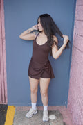 Skort Brown Romper