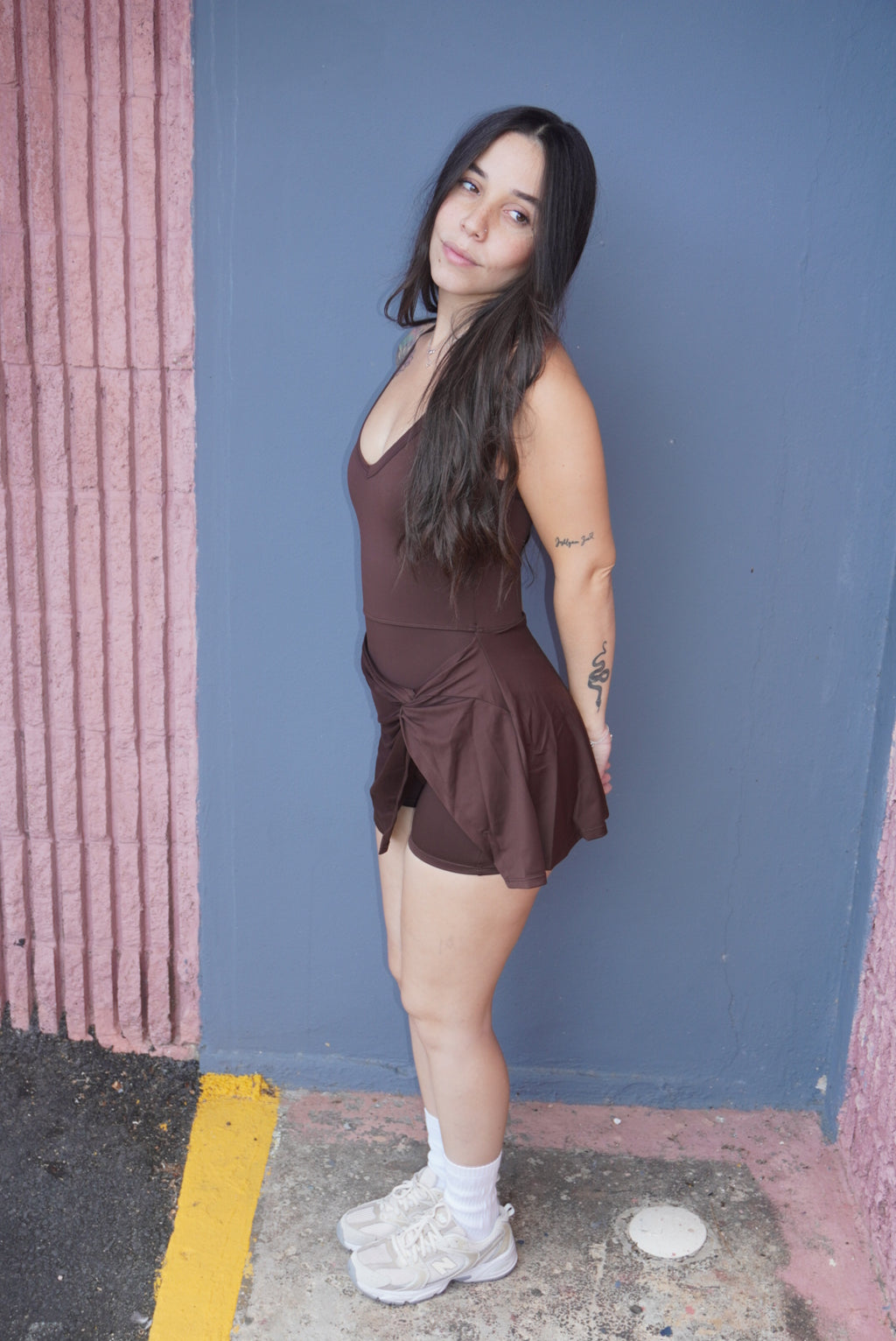 Skort Brown Romper