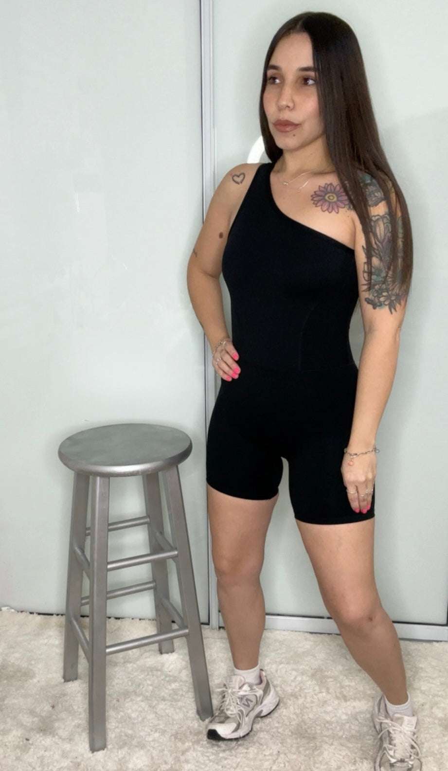 One shoulder Romper