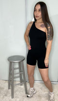 One shoulder Romper