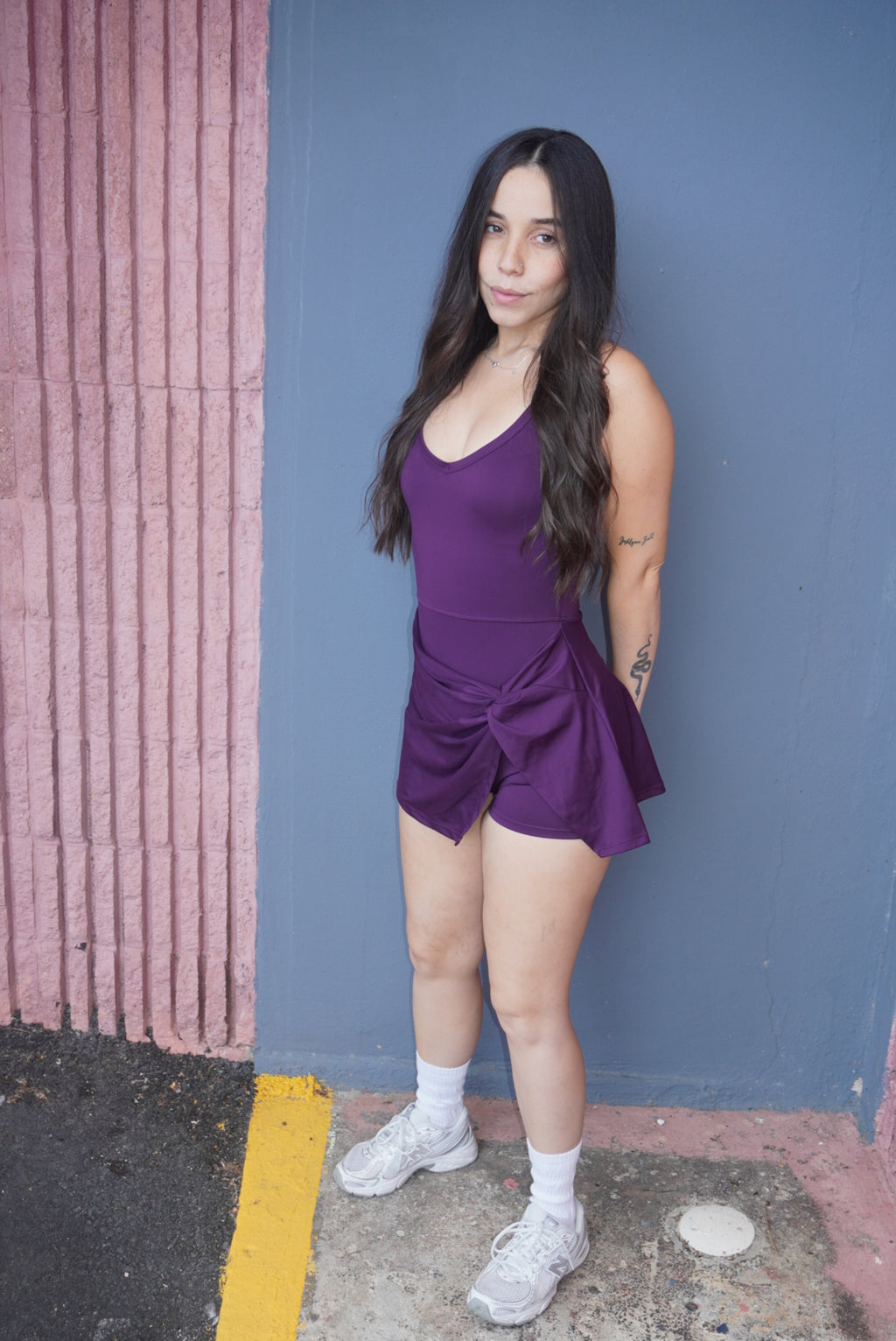 Violet skort romper