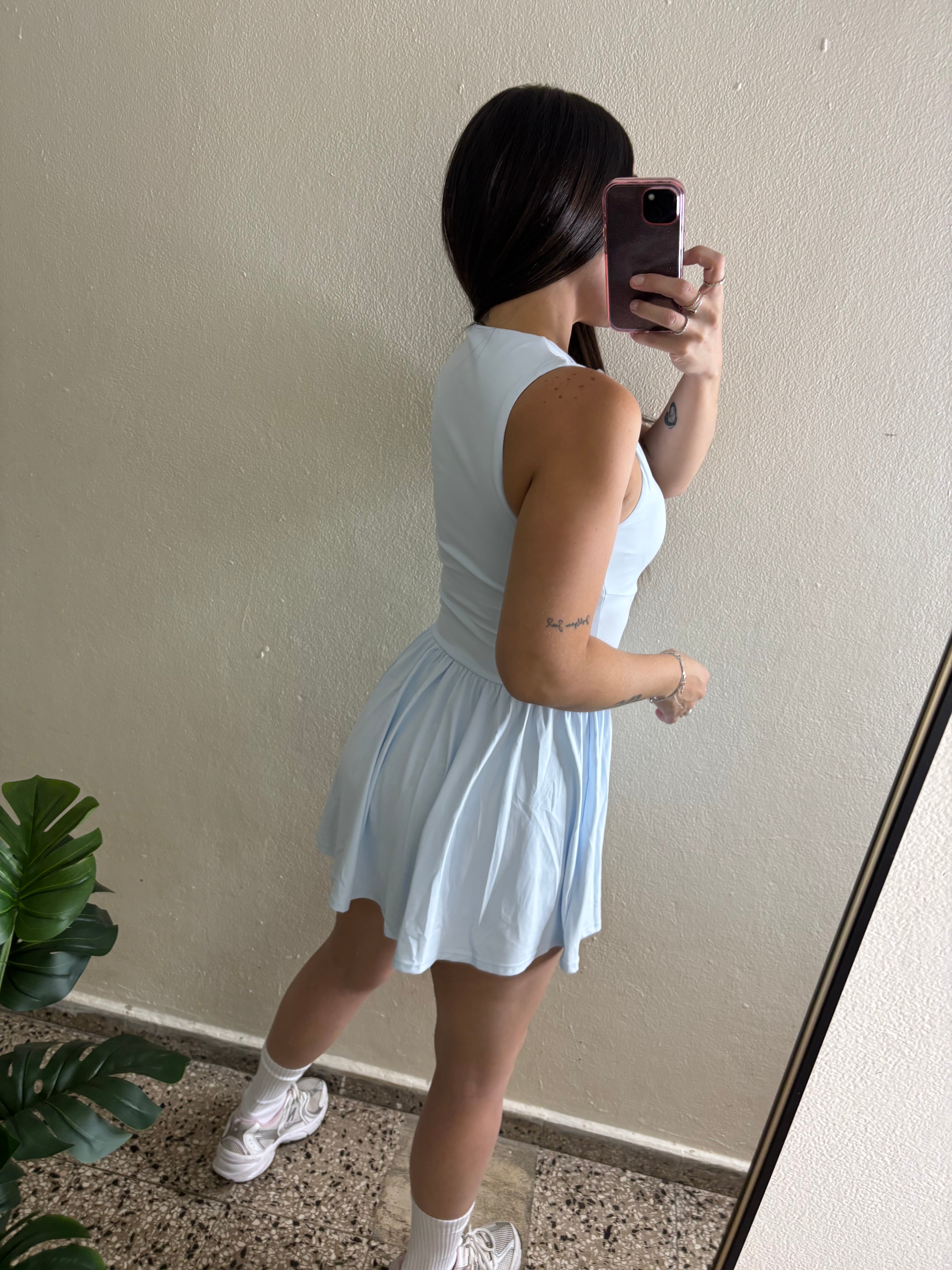 Blue dress